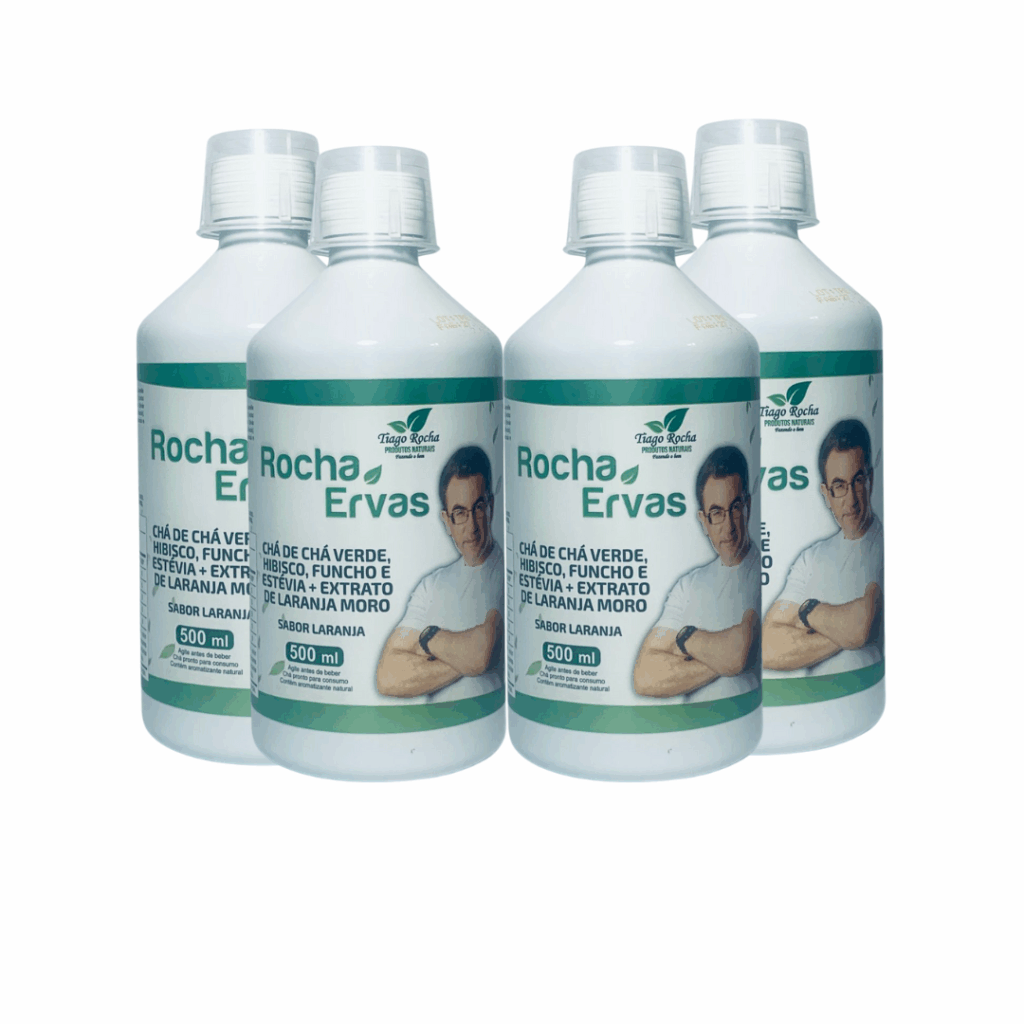 4 Frasco Rocha Ervas + 1 Frasco Brinde