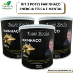 Kit3 Farinhaço Farinha da Felicidade Energia Tirosina/Dopamina840g - Imagem 1
