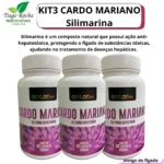 Kit3 potes Cardo Santo Mariano Fígado 180 Cápsulas - Imagem 1