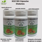 Kit3 potes Melão de São Caetano 180 cápsulas - Imagem 1