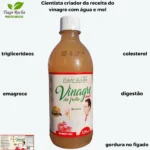 01 Vinagre terapêutico maça orgânico Tiago Rocha 530ml - Imagem 1