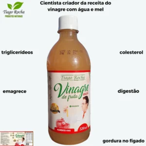 01 Vinagre terapêutico maça orgânico Tiago Rocha 530ml