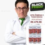 Kit6 potes ômega3 Tiago Rocha Original 180 cápsulas - Imagem 1