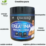 1 POTE DE Creatina Monohidratada % Pura 1ª linha Tiago Rocha 300g - Imagem 1