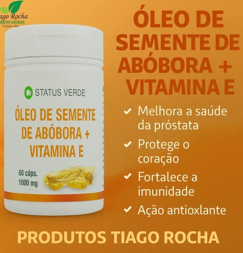 ÓLEO DE SEMENTE DE ABOBORA+ VITAMINA E 60 caps