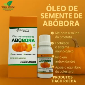 3 FRASCOS Óleo de Semente de Abóbora 30ml