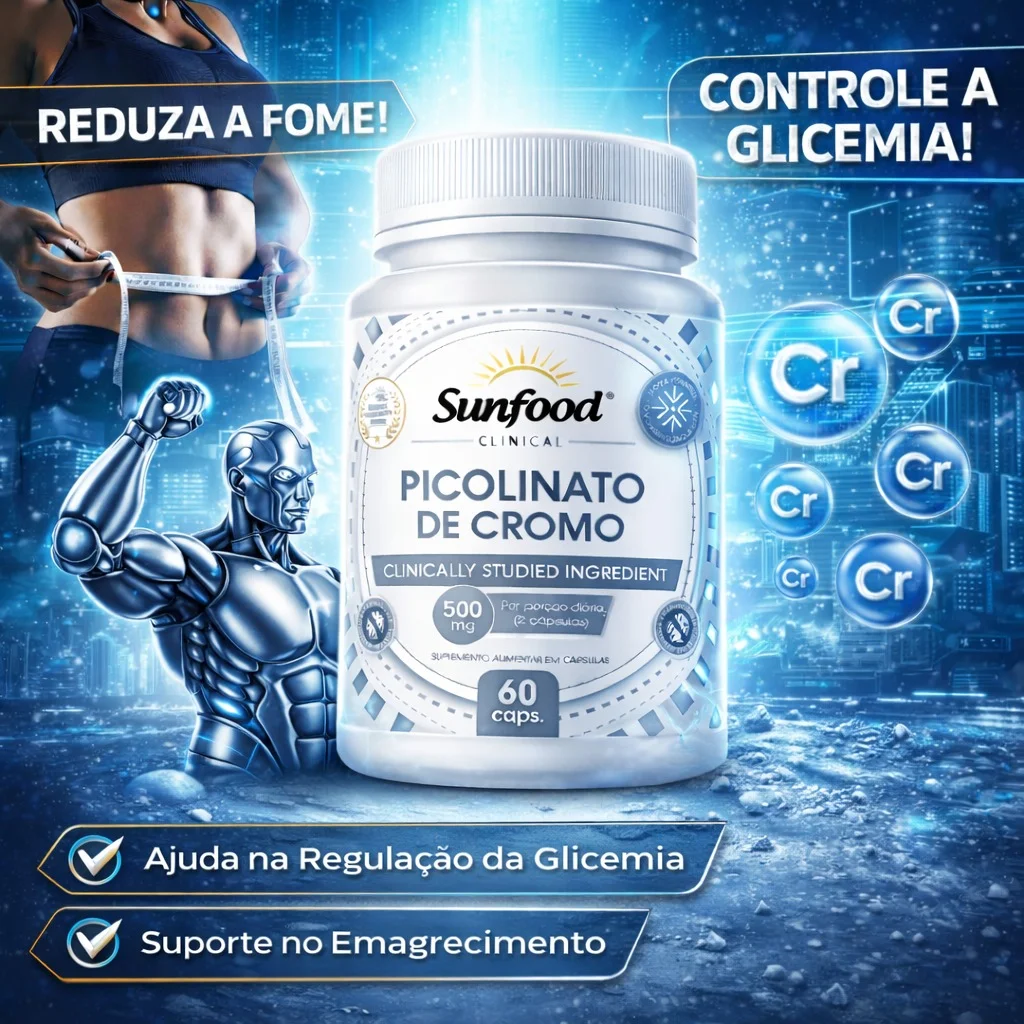 Picolinato de Cromo 250mg 60 Cáps SF